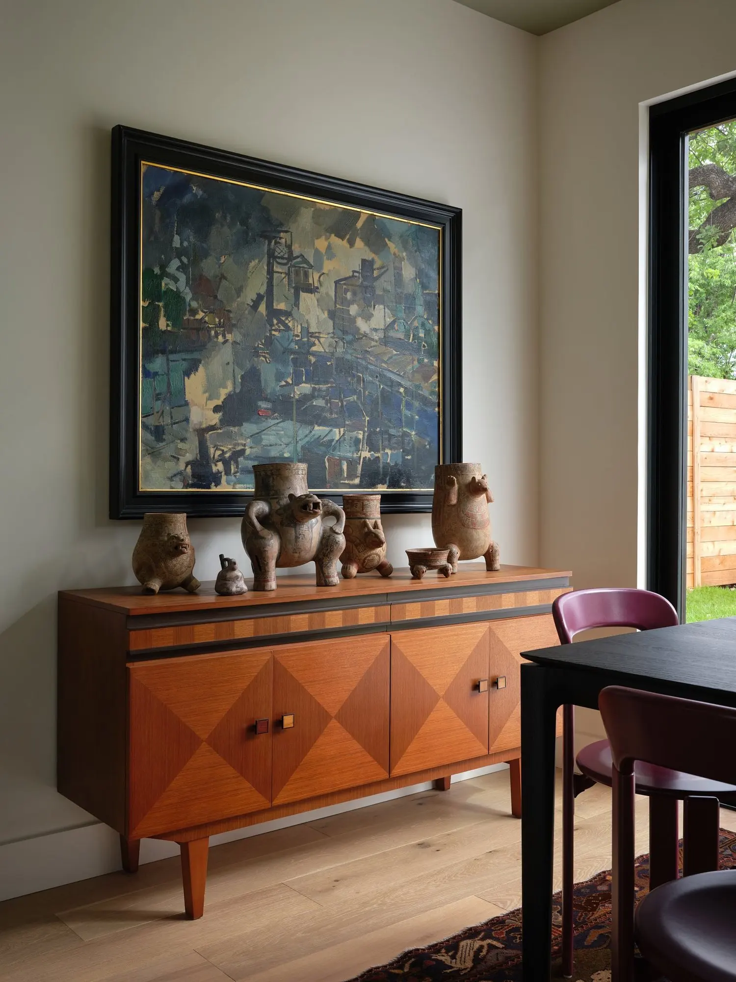 Inside the studio — a considered, material-rich interior